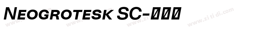 Neogrotesk SC字体转换